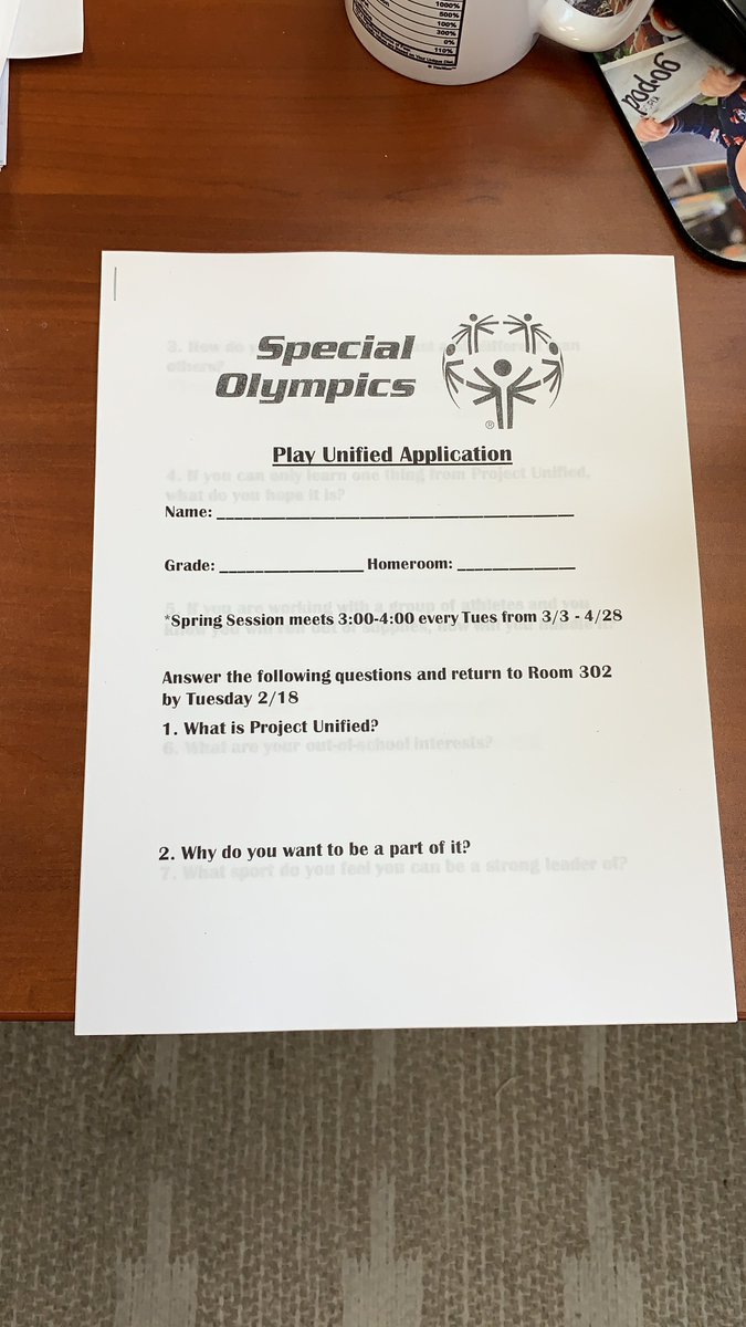 Come join us for the spring session. Come pick up one of these applications in the main office.