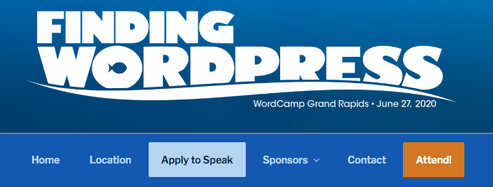Good morning #WordPress Land!!!

Here is your daily reminder that we are looking for SPEAKERS for #WCGR 2020. 

Don't miss out! Apply today: 2020.grandrapids.wordcamp.org/call-for-speak…