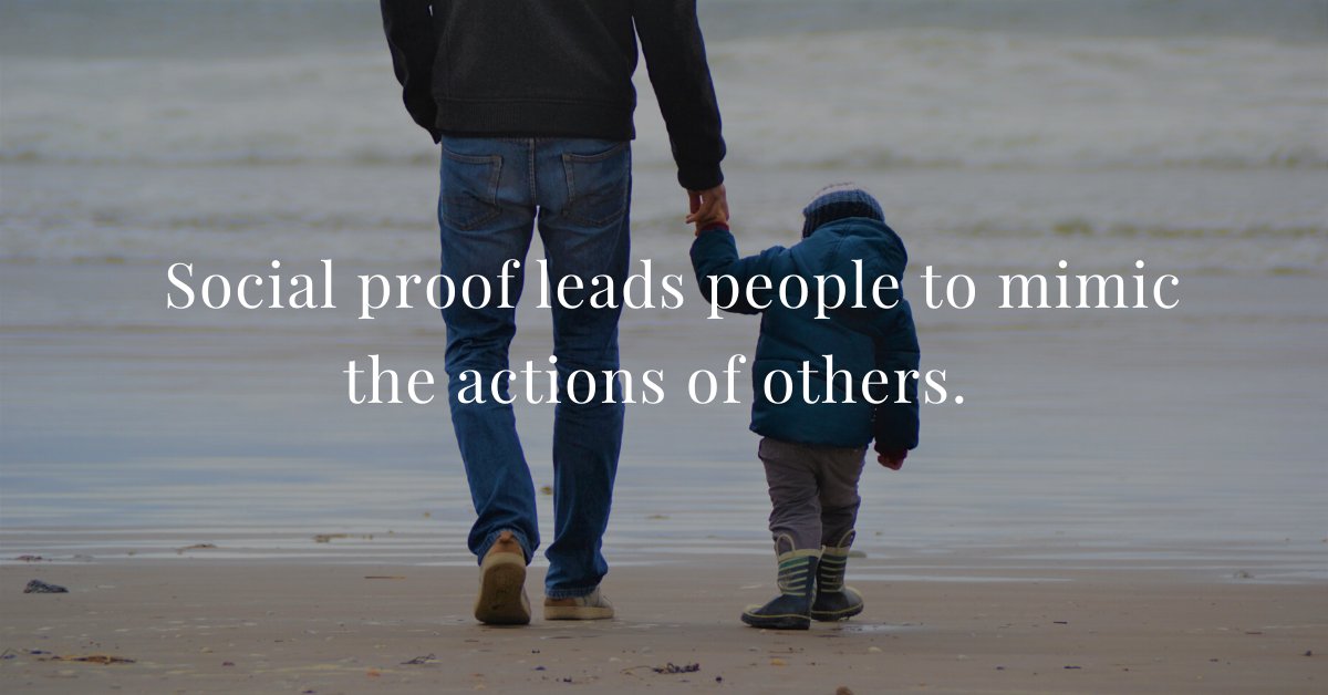 Did you know? 

The term social proof was coined by prominent psychologist Robert Cialdini. He described it as a psychological and social phenomenon that leads people (read: customers) to mimic the actions of others in a given situation because of an inherent need to conform.