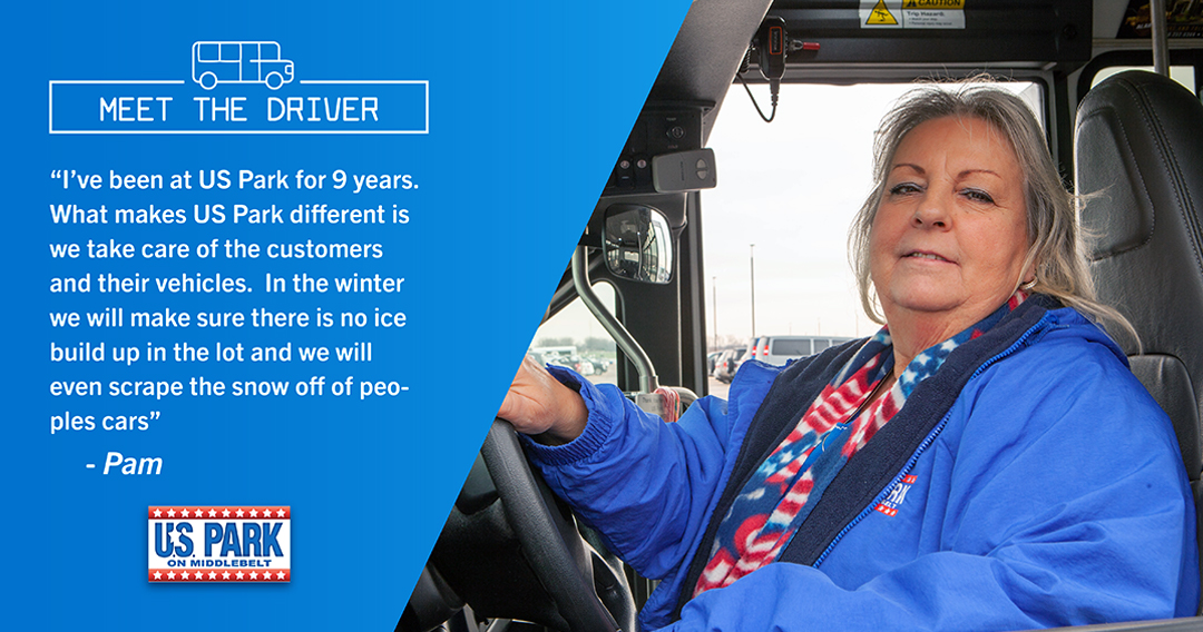 USParkDTW's tweet photo. Meet the driver, Pam! She always makes sure our customers receive the best care. #MeetTheDriver https://t.co/scwyPGKsc0