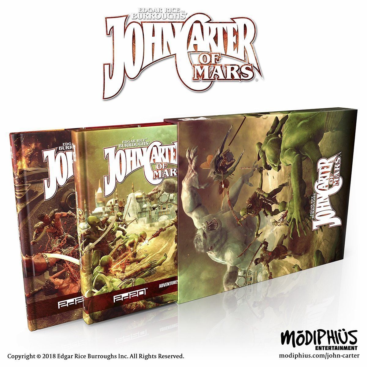 You can pick up the John Carter of Mars slipcase set here which will give you everything you need to start adventuring in the world of Barsoom.   #rpg buff.ly/32jKRPN