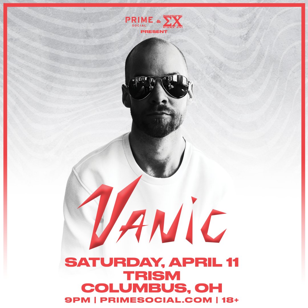 JUST ANNOUNCED: <a href="/djvanic/">Vanic [▼]</a> at <a href="/TRISMcbus/">TRISM</a> on April 11 🔊💥 Tickets go on sale this Friday, February 28 at 11AM!