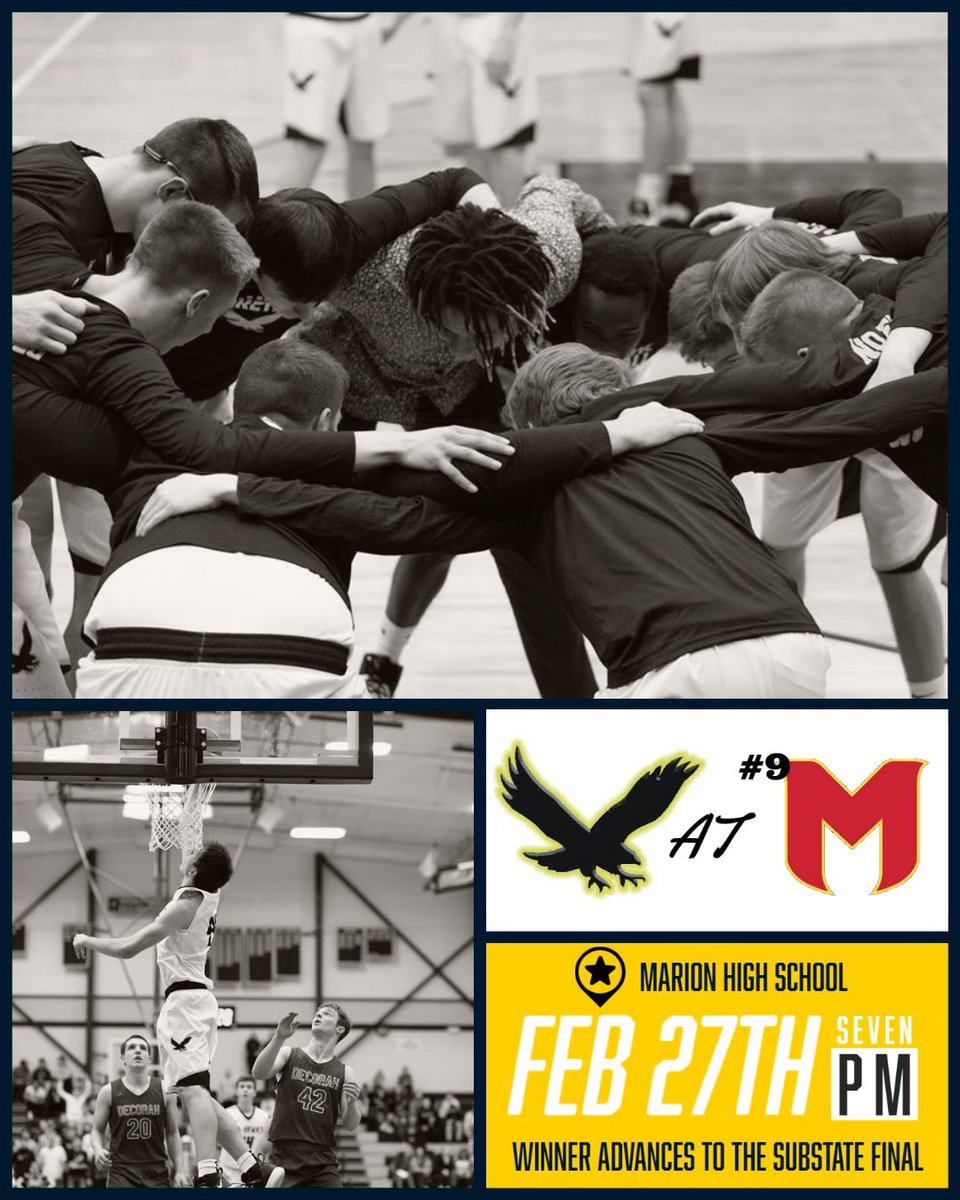 📍 Marion High School
🕐 7PM
📆 Thursday, February 27th