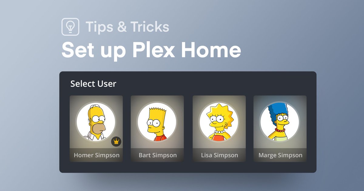 plex's tweet photo. It's easy to manage Plex for your family (or roomies), even if you’re a Homer. #PlexTips
https://t.co/524mRMWMO9 https://t.co/c69tXKaOcL