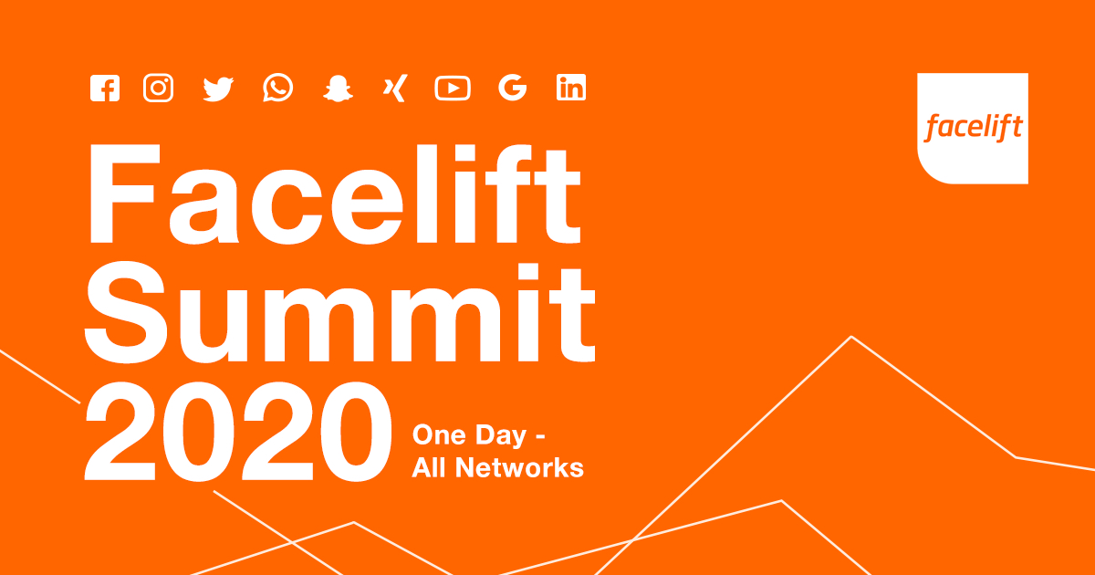 danperfect's tweet image. Are you interested in the growing social media market? 
On March 4th you will get inspired on our Facelift Summit 2020 - "One day - All Networks" in Hamburg. See you in Hamburg! 🧡 #faceliftsummit #socialnetworking #faceliftcloud 
get.facelift-bbt.com/en/facelift-su…