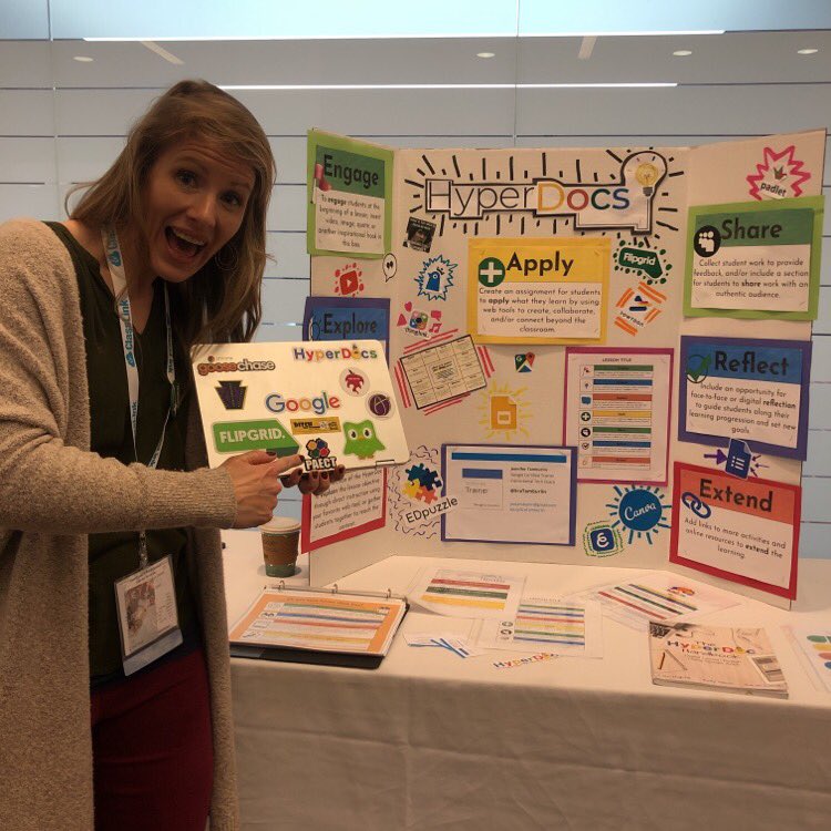 TheITPersin's tweet photo. Loved hearing from @SraTamburlin about #hyperdocs. It really gave me a new outlook on how they can be used in the classroom! She’s a proud @PAECT member. @peteandc #chasingPAECT to learn more, go to https://t.co/wE0ctykSGx or https://t.co/9H7MrJO0mT #PETEANDC https://t.co/POSW52vBb9