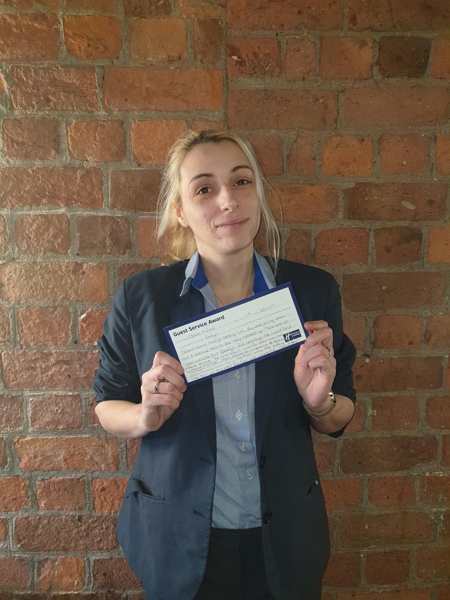 Rozalyn, from our <a href="/Hi_Ex_Liverpool/">HI Express Liverpool</a> team, was given a special mention lately in the guest feedback form. 

"Everything was perfect - Rozalyn was very helpful" - well done Rozalyn, hospitality excellence is what we're about. Keep it up💛