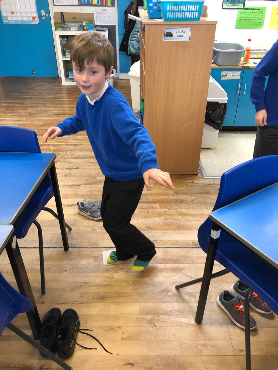 stpetersgala's tweet image. P3/4 doing the fraction dance. Every time the music stopped the paper got folded into halves, quarters, eighths and even sixteenths! Lots of laughter as they were on their tiptoes! #fractionswarmup #learningthroughmovement
