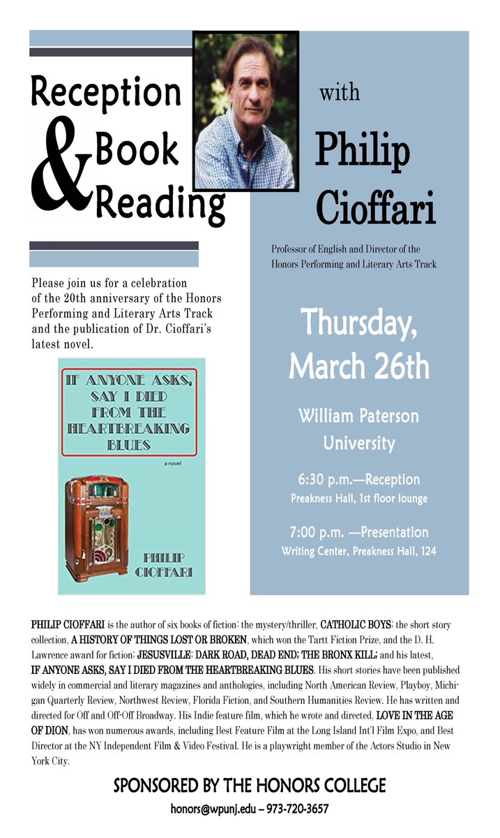 WPEnglishDept's tweet photo. Mark your calendars! https://t.co/GoT1pndSC0