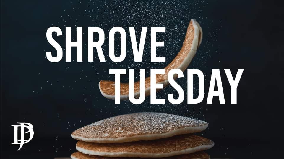 Join us today, for a Shrove Tuesday celebration! 

Executive Chef Ryan Watson is serving up fried chicken + cornmeal pancakes alongside double smoked bacon, wilted greens and sriracha infused maple syrup for $19 + HST all day long.

Have a flippin' great Pancake Day at DJ's!