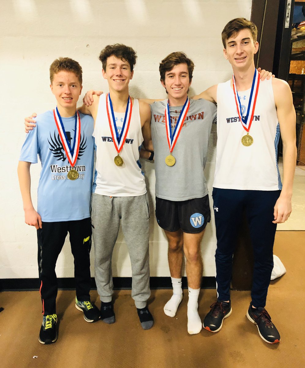 WT_track's tweet photo. Congratulations to the Distance Medley Relay for qualifying with a time of 10:41.61 for this weekend’s PTFCA State Indoor Championship being held at Penn State University. Best of luck- GO ‘TOWN! @WT_athletics https://t.co/41kRj316g1