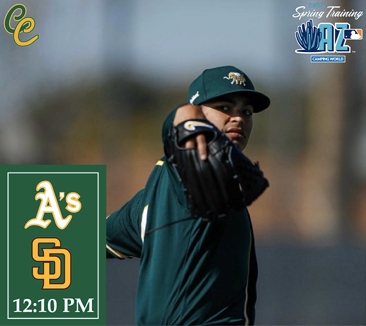ColiChronicles's tweet image. Looking to turn things around after an 0-4 start to the Spring, the A’s send Jesús Luzardo to the mound this afternoon as they square off with the Padres in Peoria! #RootedInOakland