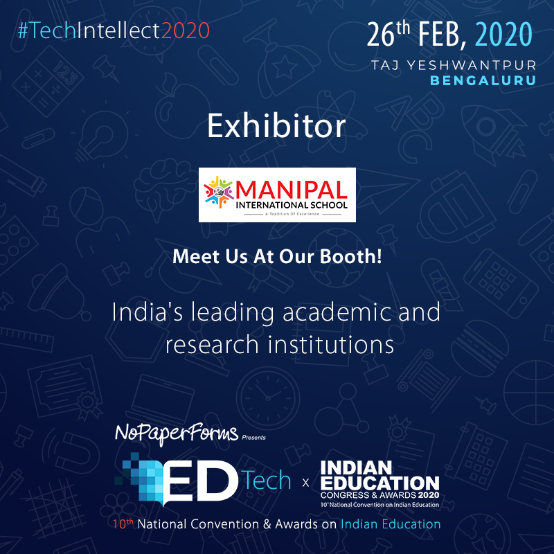EntrepEducation's tweet image. Meet Manipal International School, No.1 private university in India as per QS World Rankings 2020 at Indian Education Congress &amp;amp; Awards 2020.

Register now at bit.ly/2vlI1NI 

#IEC2020 #techintellect2020 #education #Bengaluru