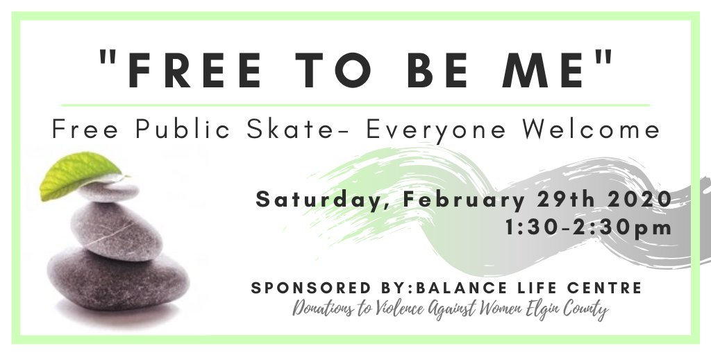 Free Skate this Saturday sponsored by Balance Life Centre!