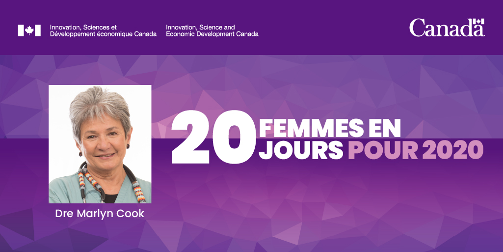 ISDE_CA's tweet image. La Dre Marlyn Cook a consacré sa vie à promouvoir la santé des Premières Nations. L’une des premières femmes médecins #autochtones au 🇨🇦, elle a ouvert la voie à de nombreuses autres. ow.ly/1YBo30qkCBA #JIF2020 #FemmesenSTIM