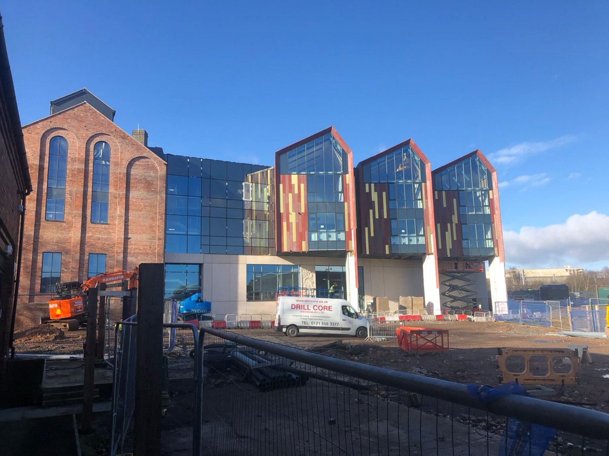 AssociatedA's tweet photo. The @wlv_uni School of Architecture and the Built Environment officially topped out today. With a ceremony attended by Wolverhampton Deputy Mayor, @cllrGreg and former brewery employees. @ISGplc @atkinsglobal @couchperrys
Read more on our website:
https://t.co/5K2nVqjKH0 https://t.co/HZkiwaQMhV