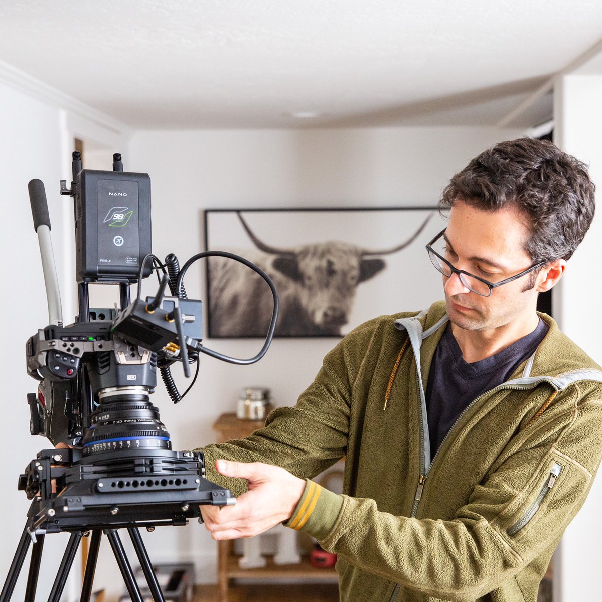 As focused as I look here, the only thing going through my mind is “Please don’t fall camera!” #film #filmmaker #video #videographer #bmpcc6k #corporatevideo
