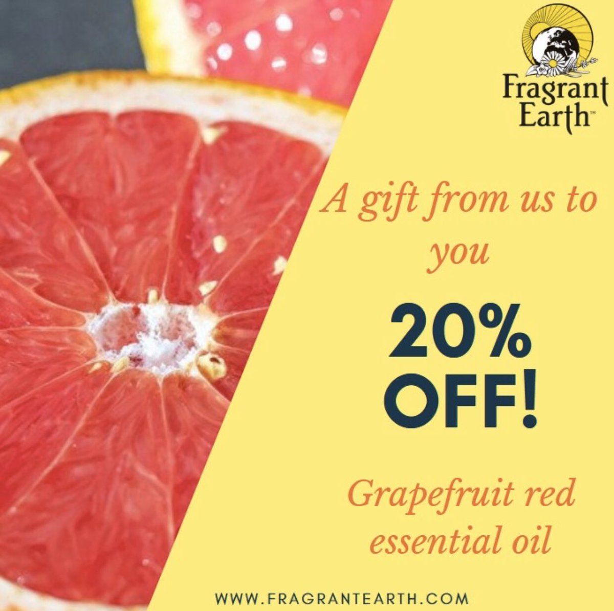 FragrantEarthO's tweet photo. our red grapefruit oil has fresh, light, sharp, top ntes with sweet citrus undernotes, refreshing, reviving, and a powerful ally for combating nervous tension and exhaustion. Hurry, get yours before our sale ends on the 8th of March!! https://t.co/FbxyJGvGd4