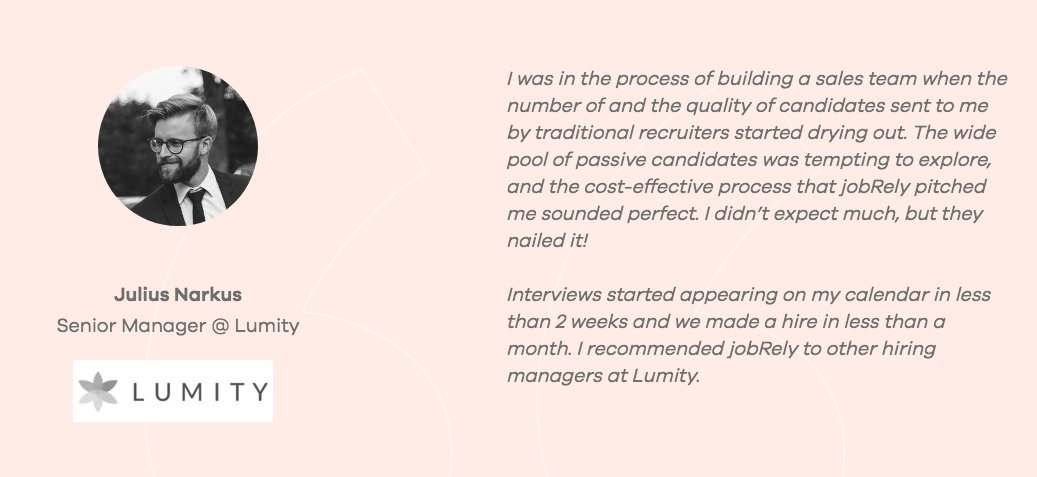 JobRely's tweet image. Yesss, we nailed it again! Happy to help Julius Narkus Lumity hire an SDR based in San Francisco. Check out Lumity and get more insurance benefits for your employees at lower cost. #skiprecruiters #hiredirect #jobrely