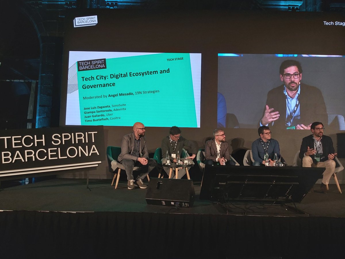 MetrikAgency's tweet image. #TechSpiritBarcelona Digital Ecosystem and Governance: música,  movilidad y ámbito laboral abren una posibilidad inmensa para trabajar de la mano con los ayuntamientos @adevinta @sonosuite @Uber @cooltra #digitalecosystem #barcelonastartup #hubcities #Datavisualization