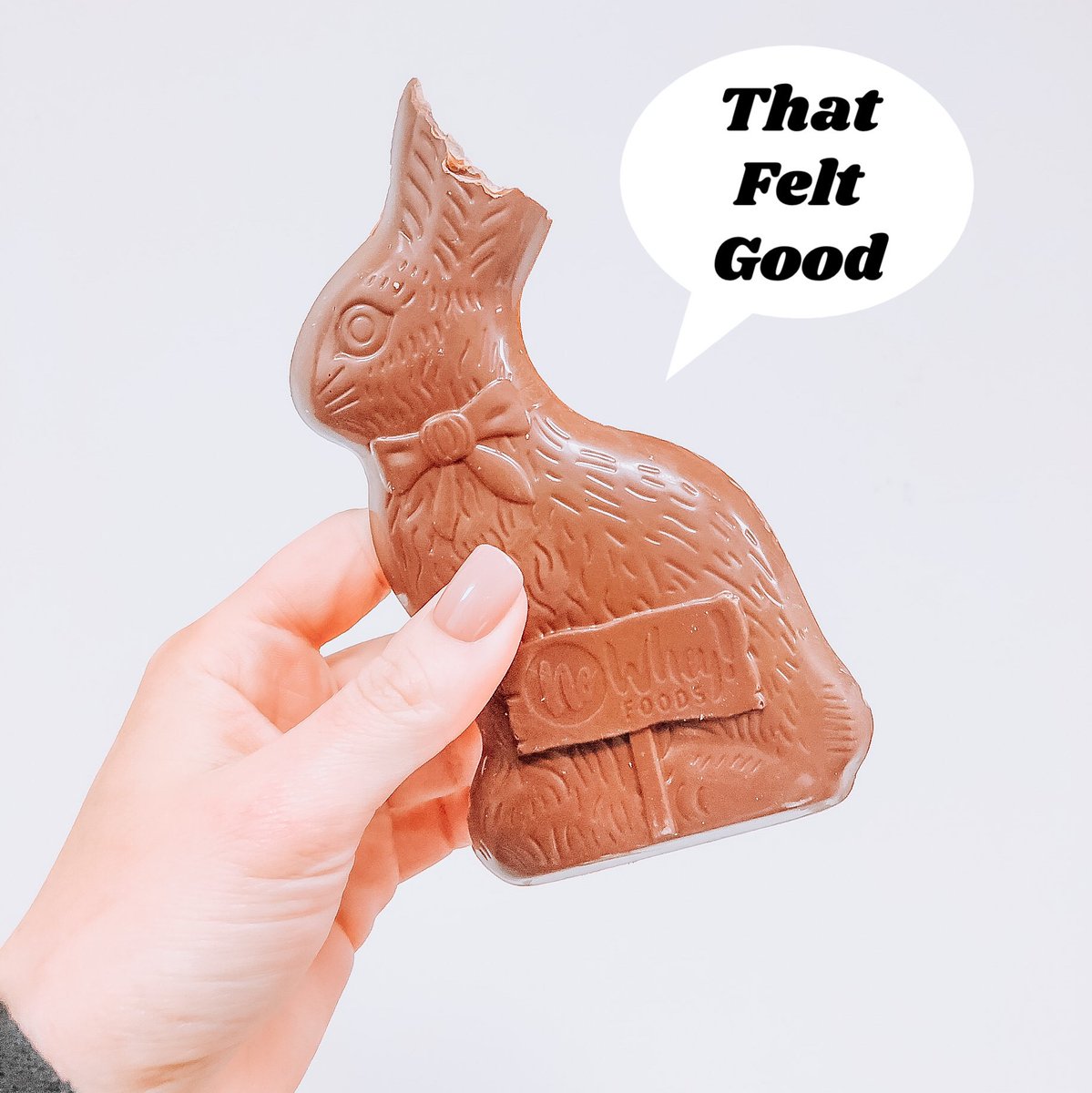 nowheychocolate's tweet photo. 😂 Who else eats the ears first??? 😋🐇 (no bunnies were harmed 💯) #milkless #allergyfriendly #vegan https://t.co/wuMW58iz2Z