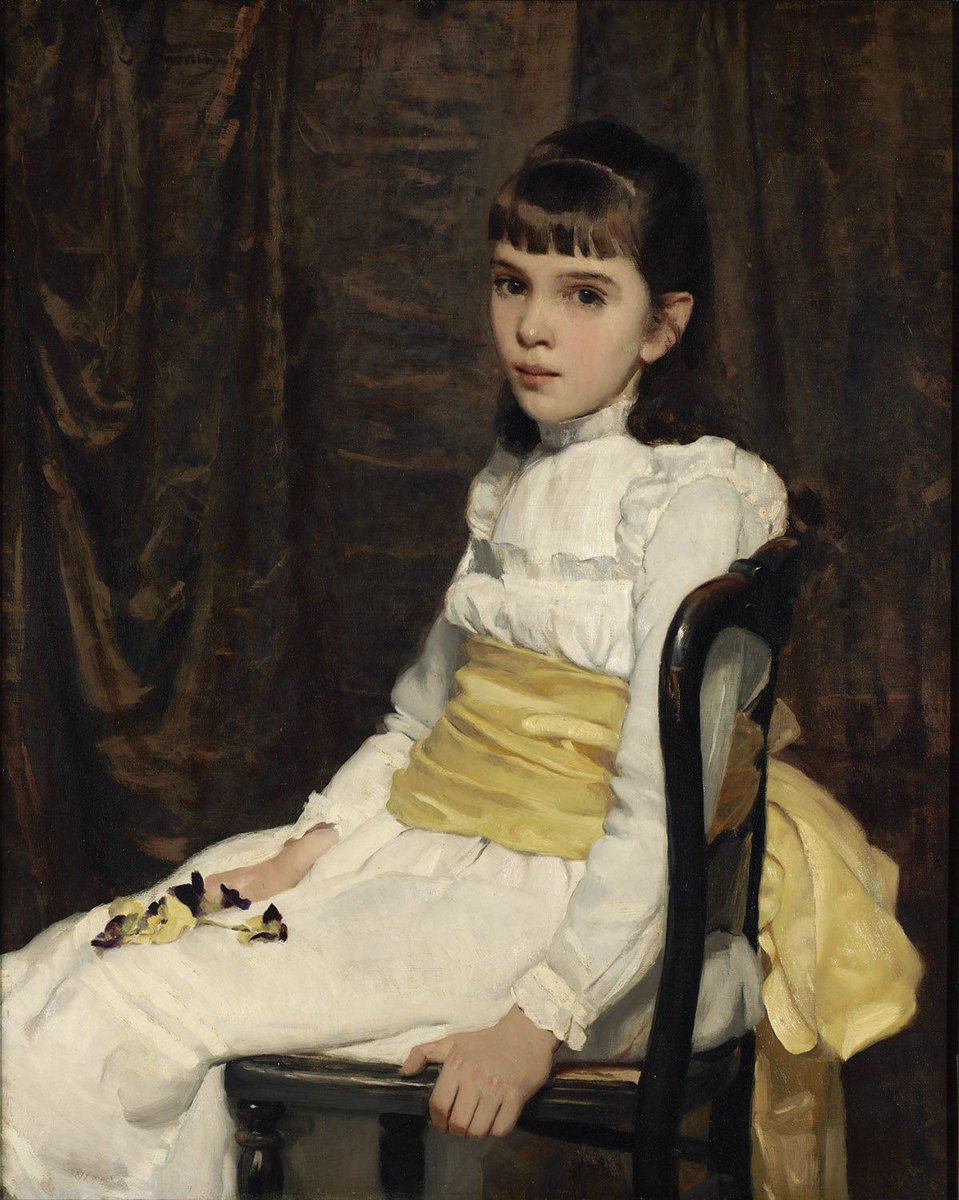 Works by American painter Cecilia Beaux, 1880s-90s, known for her sympathetic society portraits. She never married, focusing solely on her career as an artist all her life