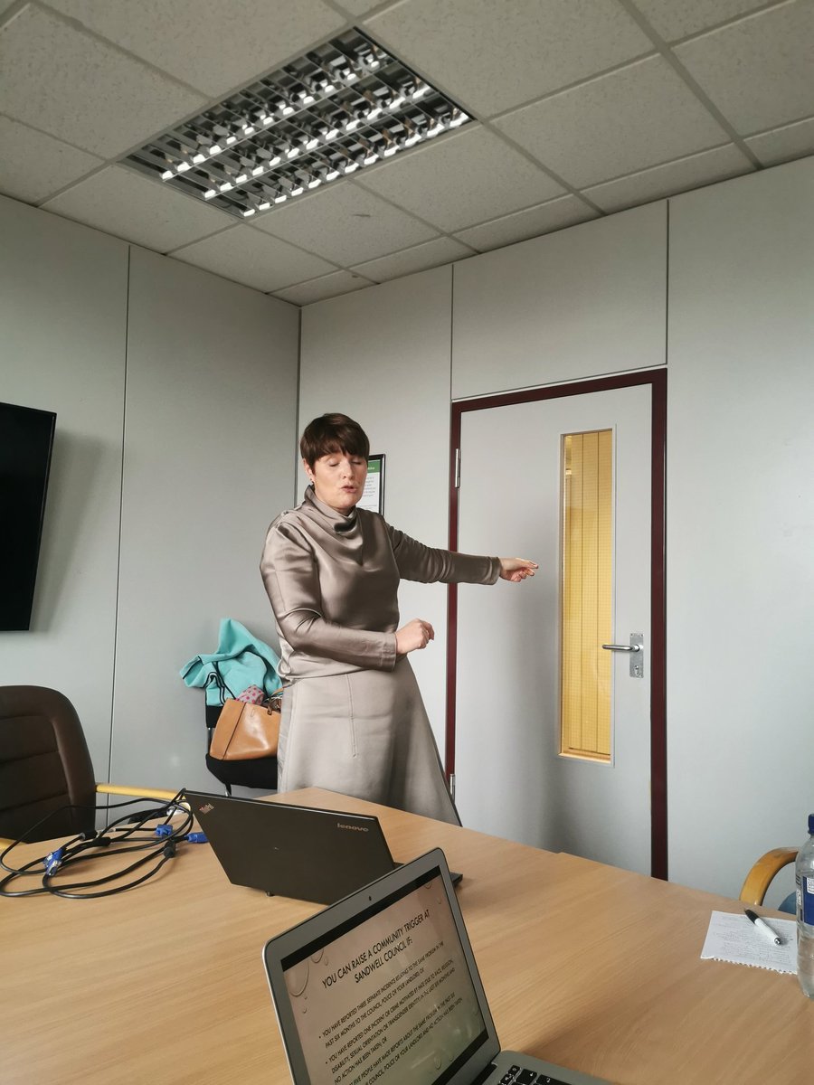 JanineGreenASB's tweet image. When you sneakily take a picture of @Sharon_KMurphy given a fantastic overview of the Community Trigger for @SandwellDecca...... #ASB #Communitytrigger