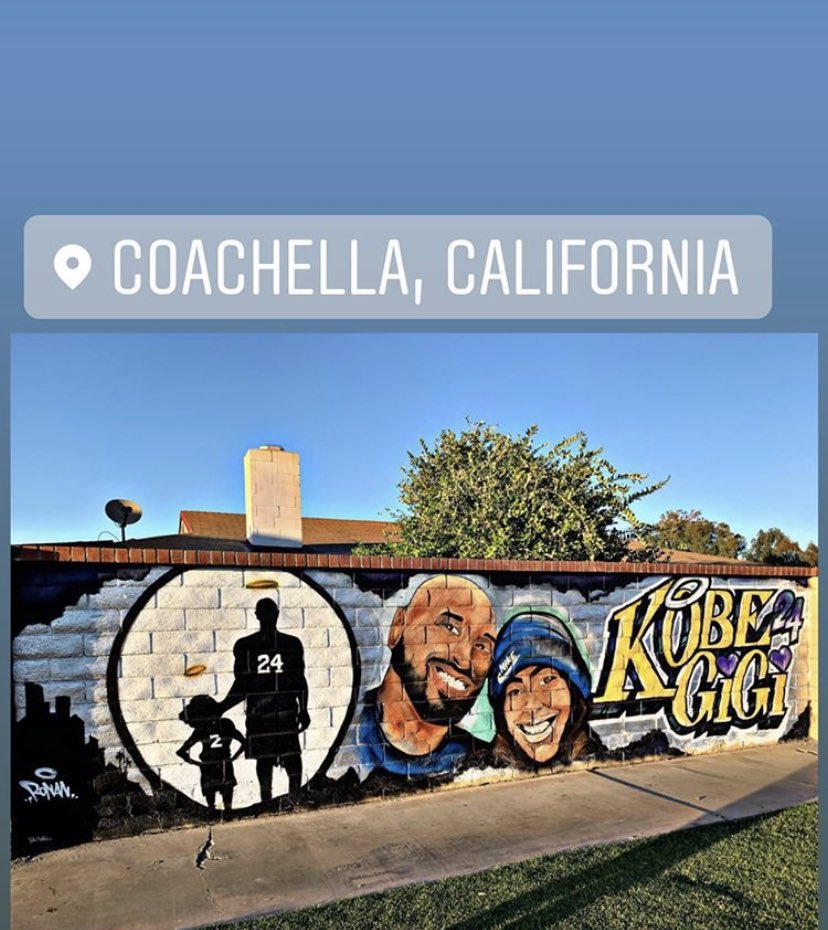 Jmaldon035's tweet photo. Mural finally up in the City I was Born and Raised #KobeandGianna #MambaMentality https://t.co/qzzfX0I0z3