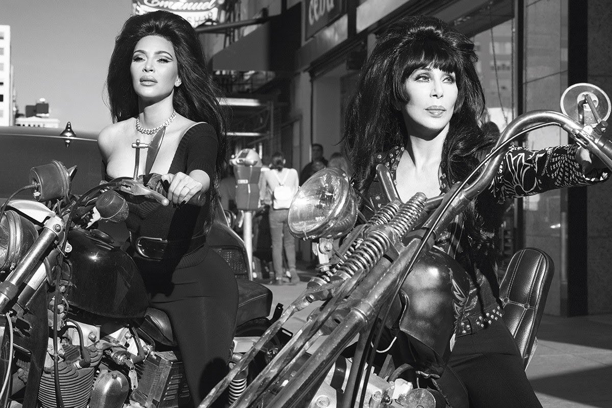 KimKardashian's tweet photo. A dream come true! Love you @cher!! https://t.co/DgJ8NBtEDY