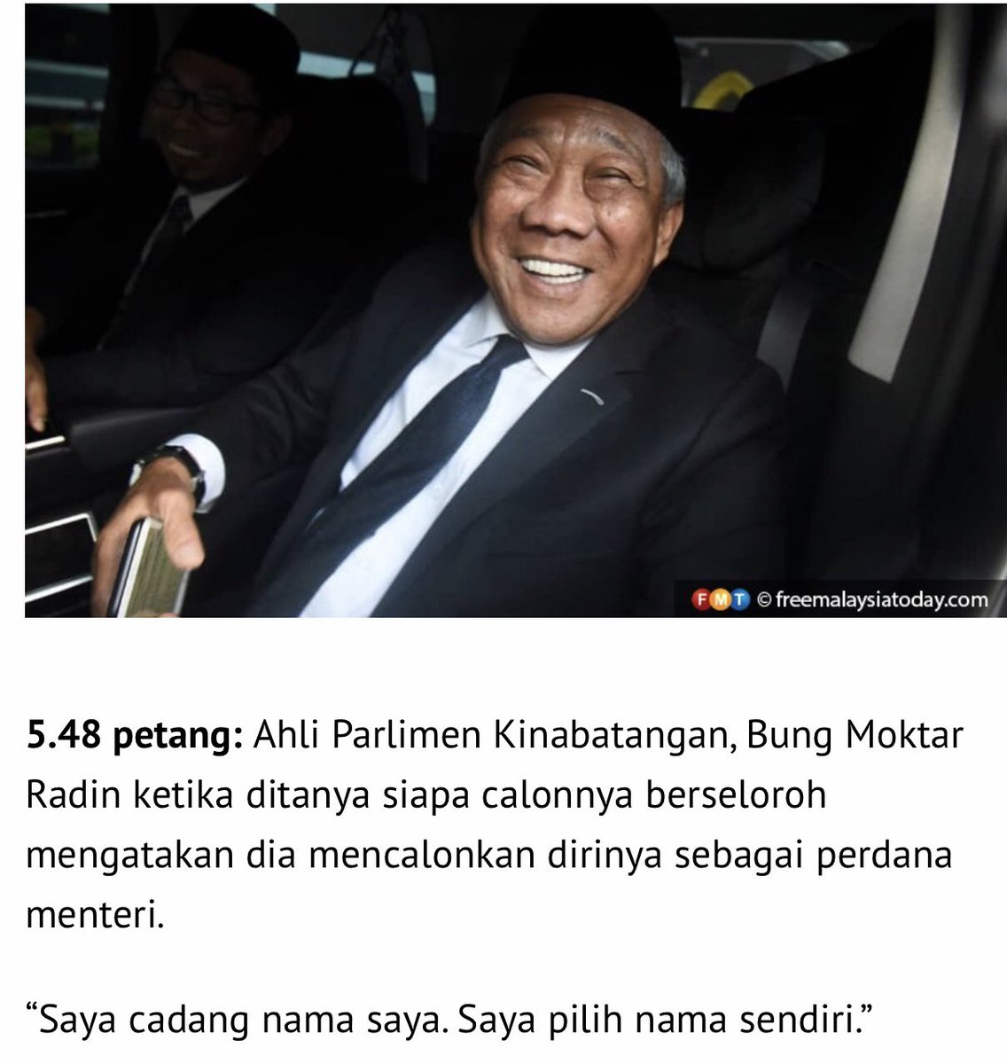 Susah susah nak pilih PM lebih baik pilih diri sendiri