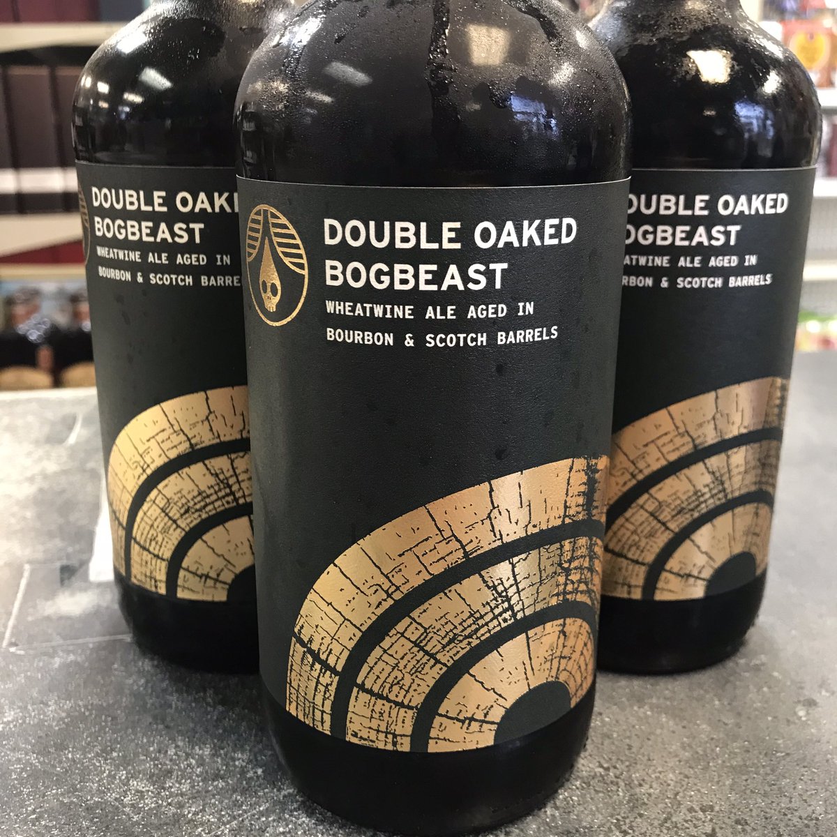 LovelandCappys's tweet photo. Aged in bourbon and scotch barrels, Double Oakes Bogbeast from @rhinegeist just hit our shelves! #craftbeer #cincycraft #newarrivals https://t.co/steb8GGDOU