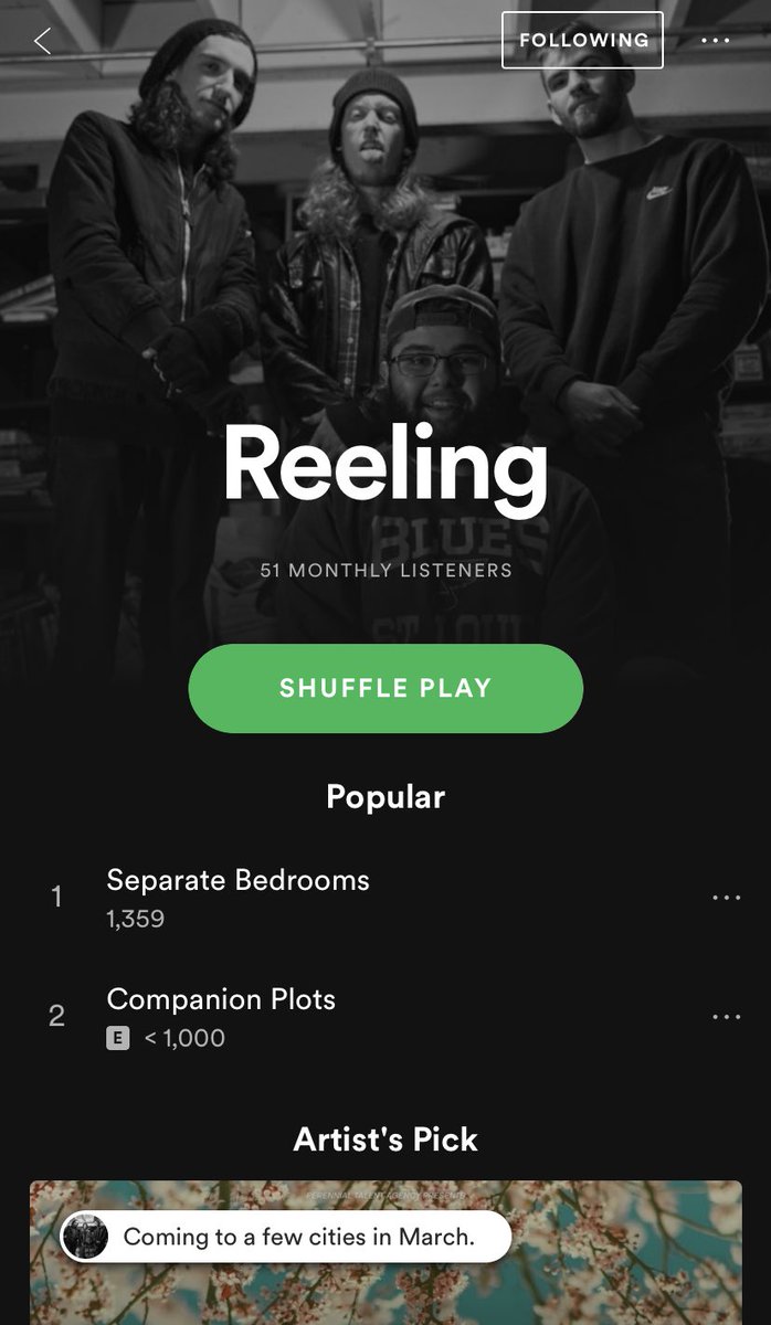 if you haven’t already, go show some love to our spotify, apple music, and any other streaming service your heart so desires! let’s get Companion Plots to 1,000 😎

ee 

#spotify #midwest #emo #applemusic
