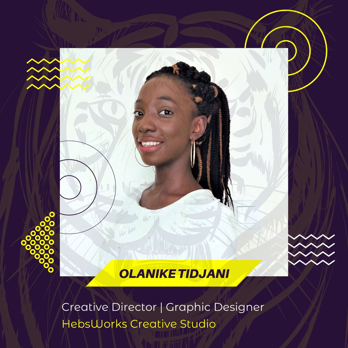 OlanikeTidjani's tweet photo. Hello, I'm Olanike TIDJANI
Entrepreneur, passionate about the use of #technology and #art to develop #Africa
Helping entrepreneurs and businesses increase the value of their products and services with @hebsworks and inspiring Africans to board on Africa growth with @afrikyf https://t.co/LeVI9dFD3i