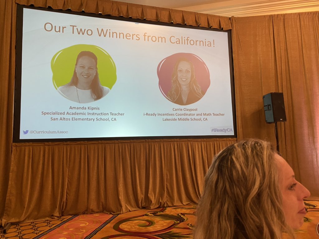 HealyEliz's tweet photo. Carrie Claypool being recognized as one of 2 extraordinary educators by #iReady  @ValVerdeSupt @ShresiaKenney @ValVerdeUSD We are LAKESIDE! https://t.co/BthKOh5Lsa