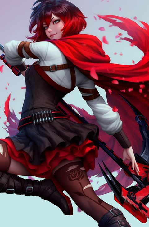 RoosterTeeth's tweet photo. Look at these amazing @Artgerm variant covers for the @OfficialRWBY Comics! https://t.co/Ne8KNb6G6n