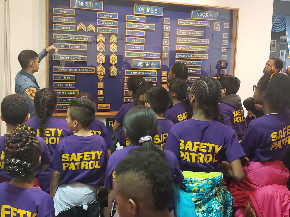 RPCS Safety patrol visit to the NJ State Police Museum to learn about the history of law enforcement <a href="/RPCS369/">Rosa Parks Community School</a>