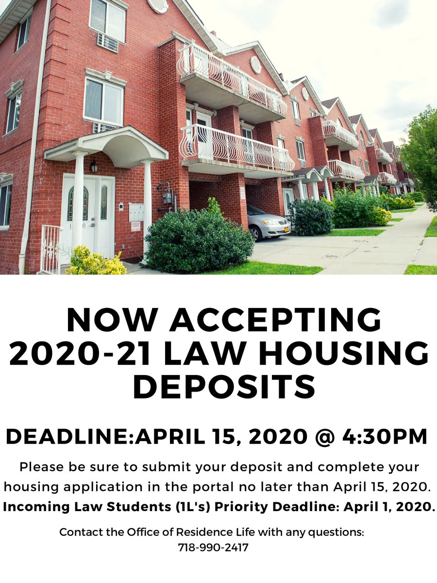 StJohnsResLife's tweet photo. Interested in living on campus for the Fall 2020 semester? We are now accepting housing deposits! 😃 https://t.co/NgFVih9n98