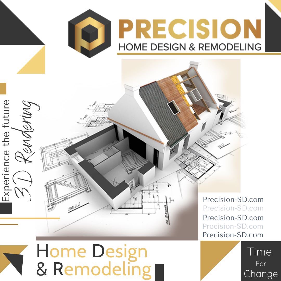 Precision_SD1's tweet photo. Custom homes, whole house renovations, upgrades, and additions, ask about our  Exclusive 3D Rendering Technology. For the BEST Remodeling Contractors in San Diego give us a call 1-877-263-4346!
#customhome #renovationproject #construction #custombuilt #houserenovation #3D https://t.co/KHVMK1Mjt7