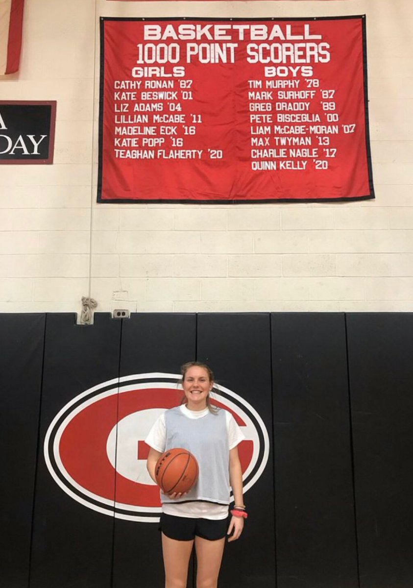 Dfresh924's tweet photo. This didn't seem likely after missing freshman year due to injury, but your hard work and perseverance paid off! So proud of you and your dedication @teaghanf12. Still more work to do! Gold Ball>ANY stat! #whateverittakes #grateful #workhard @ryegbball https://t.co/YWtMxQphK8