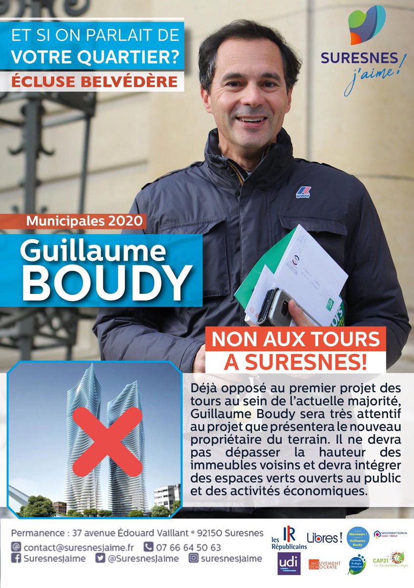 SuresnesJaime's tweet photo. Venez rencontrer @BOUDYGuillaume mercredi 26 février à 19h à l’école Berty Albrecht pour découvrir son programme Suresnes J’aime !
#AvecBoudy #SuresnesJaime #Municipales2020 https://t.co/jbXbW4broP