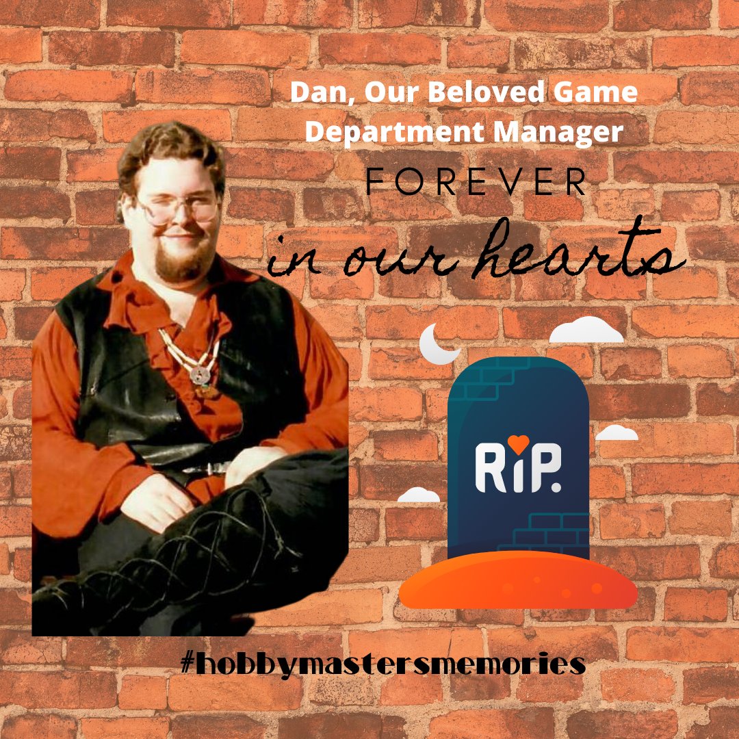 HobbymastersInc's tweet photo. We've had many employees join the Hobbymasters family over the years. Dan left us far too soon. We always miss you.

Share some memories below about Dan or any of our other staff you have loved.

#hobbymastersmemories #rip https://t.co/SlTG3iZDep
