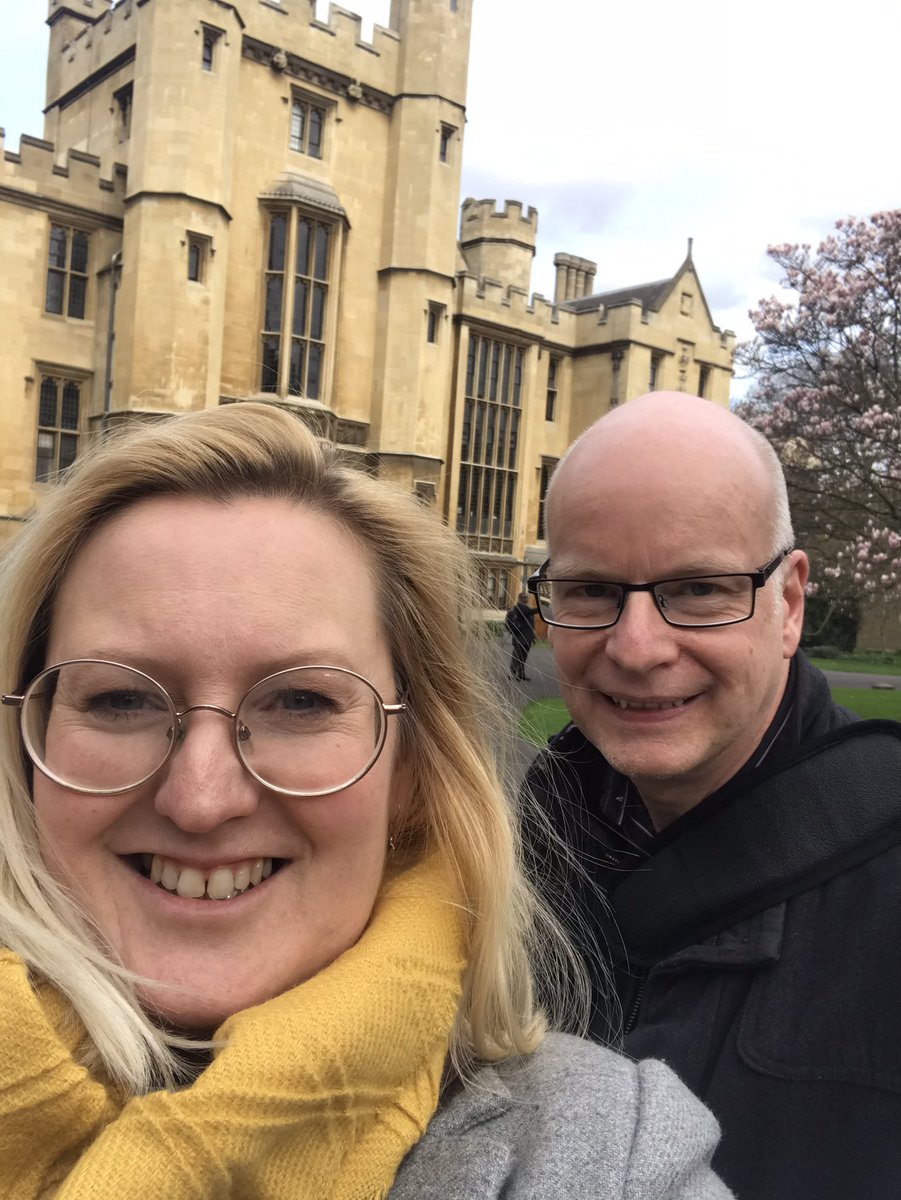 One half of the <a href="/CofEPortsmouth/">Portsmouth Diocese</a> Thy Kingdom Come team at <a href="/lambethpalace/">Lambeth Palace</a> for the launch of #ThyKingdomCome 2020 this morning. Now feeling encouraged and enthusiastic about making plans 😁