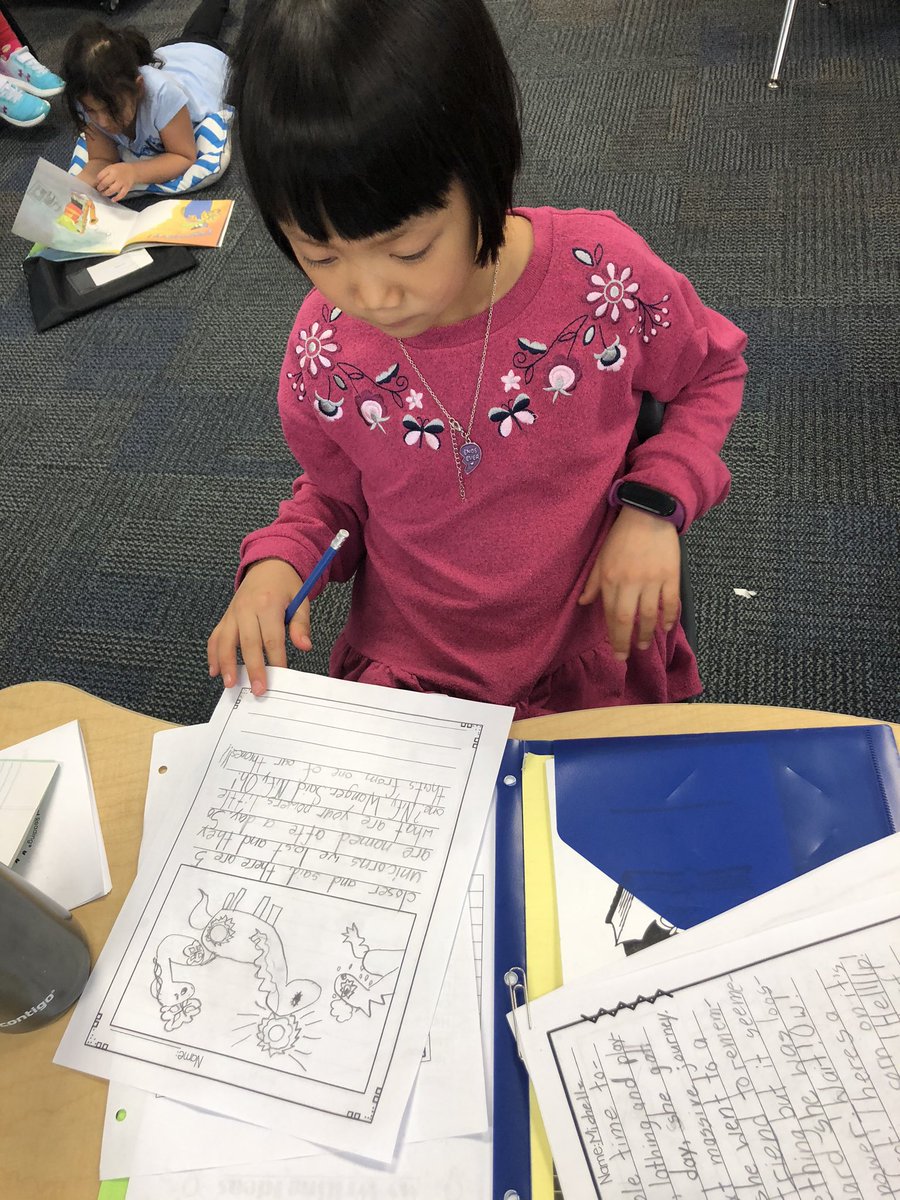WaldnerNancy's tweet photo. I am so proud of the writing that my students are creating. During Daily 5 they have the opportunity to choose what they write. Some are creating squiggle stories, some are using story starters and others are using non fiction books to add accuracy to their stories. https://t.co/VdcY29TcdF
