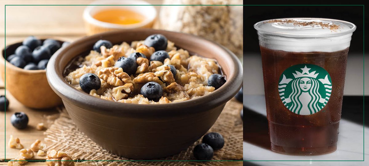 sacstatedining's tweet photo. Oatmeal from Starbucks for breakfast is stress free. Order it &amp; you’re handed a cup of hot oats &amp; all the toppings you asked for. Add your morning beverage, find a comfy spot, &amp; savor every healthy spoonful! #starbucks #starbuckstruck #sacstatedining https://t.co/OrJR8vnOmq