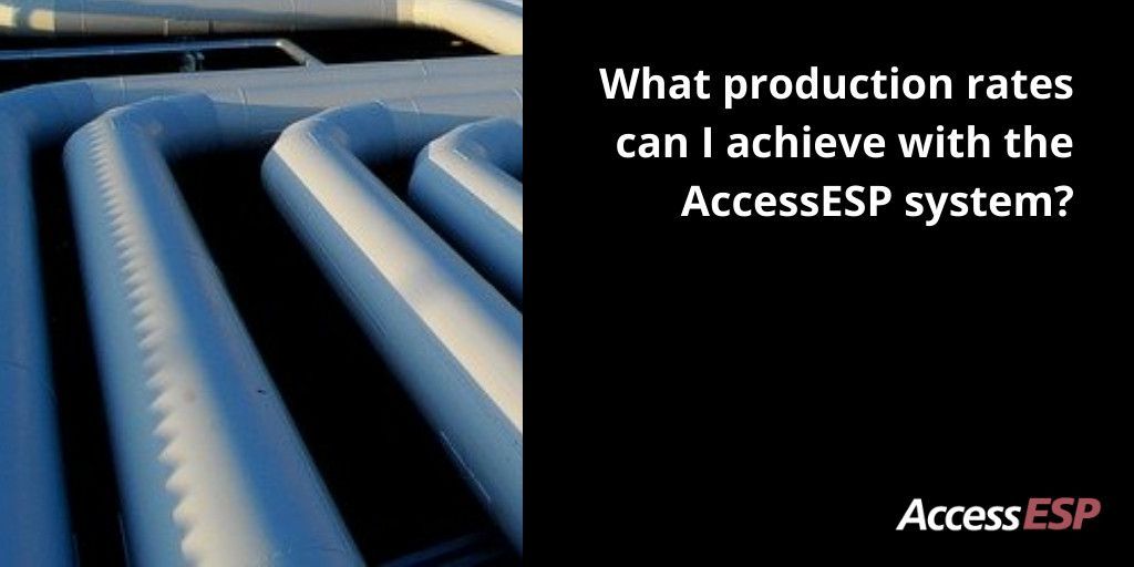 AccessESP's tweet photo. The AccessESP technology is limited only by the capacity of the pump. Access375 can produce up to 6,000 barrels per day with conventional ESP pumps. Access450 can produce up to 10,000 barrels per day. Access562 can produce 20,000 barrels per day. #oilandgas #offshore 🛢️📈 https://t.co/YoK5oQG7Vq