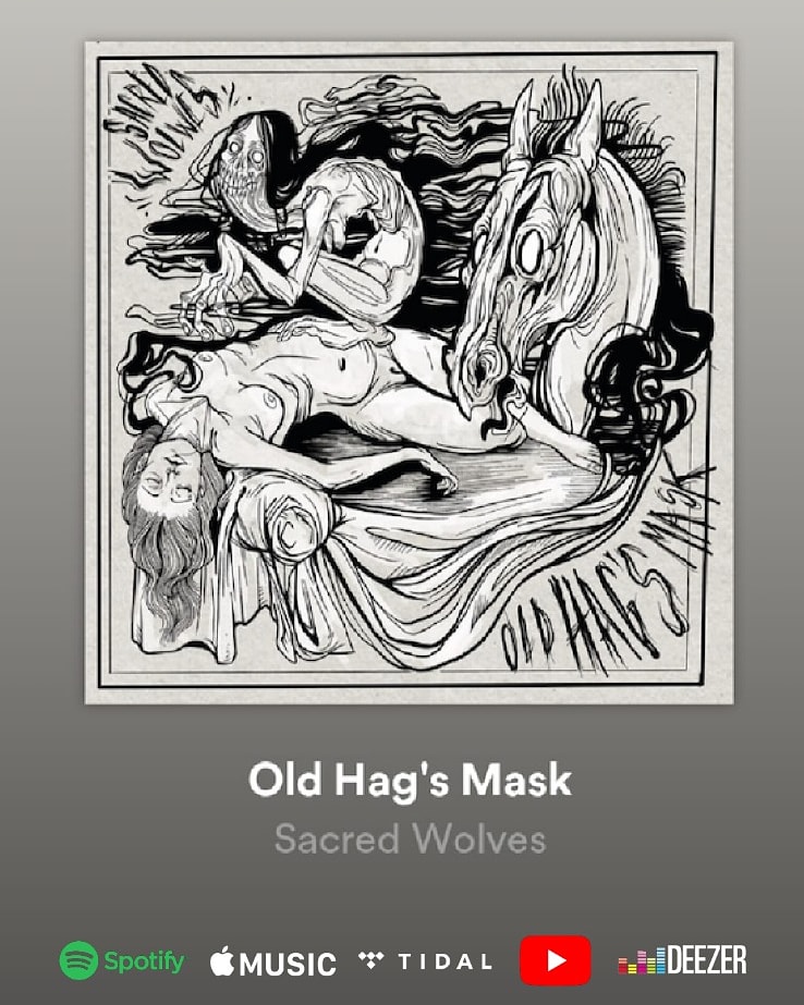 😱 OLD HAG'S MASK 😱

Disponible en todas las plataformas 🔥🔥🔥🔥
.
.
#SacredWolves #OldHagsMask #HardRock #Stoner #Youtube #Spotify #Tidal #Deezer