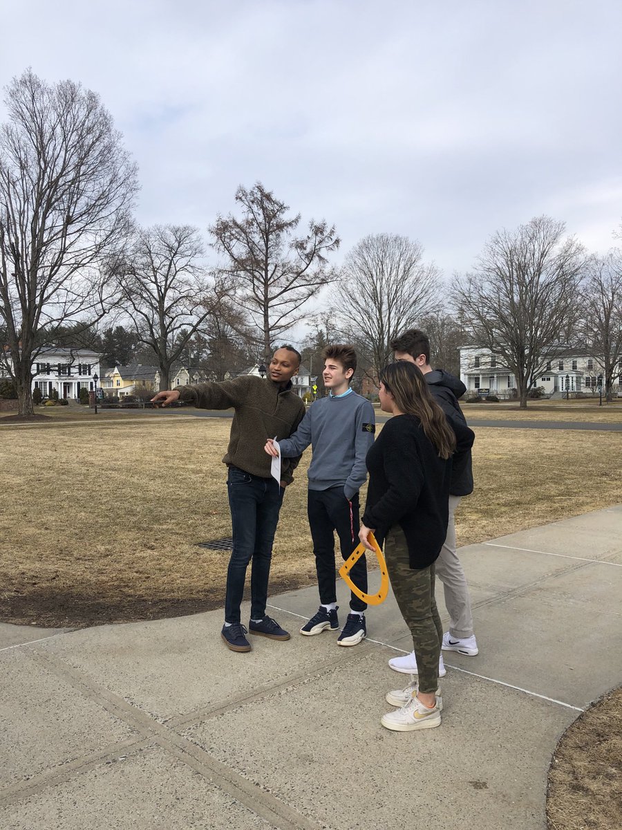 Hill3Williston's tweet image. Crashed into some students @WillistonNS applying #trigfunctions to #reedcenter height exercise #mathworks