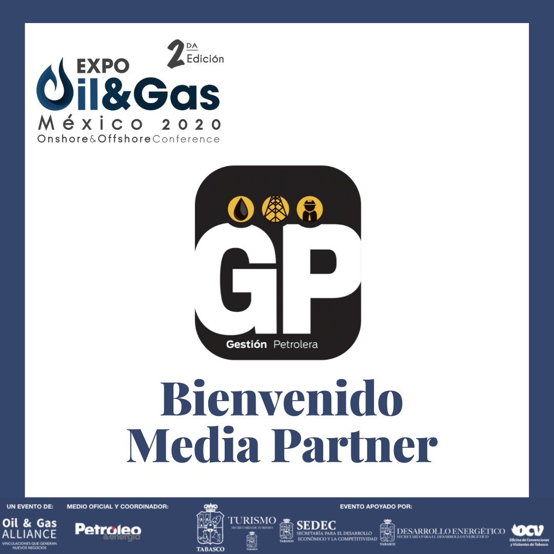 oilgasalliance's tweet photo. Le damos la bienvenida como Media Partner de la segunda edición de la #ExpoOilandGasMéxico a #GestiónPetrolera https://t.co/u0RAWninh6