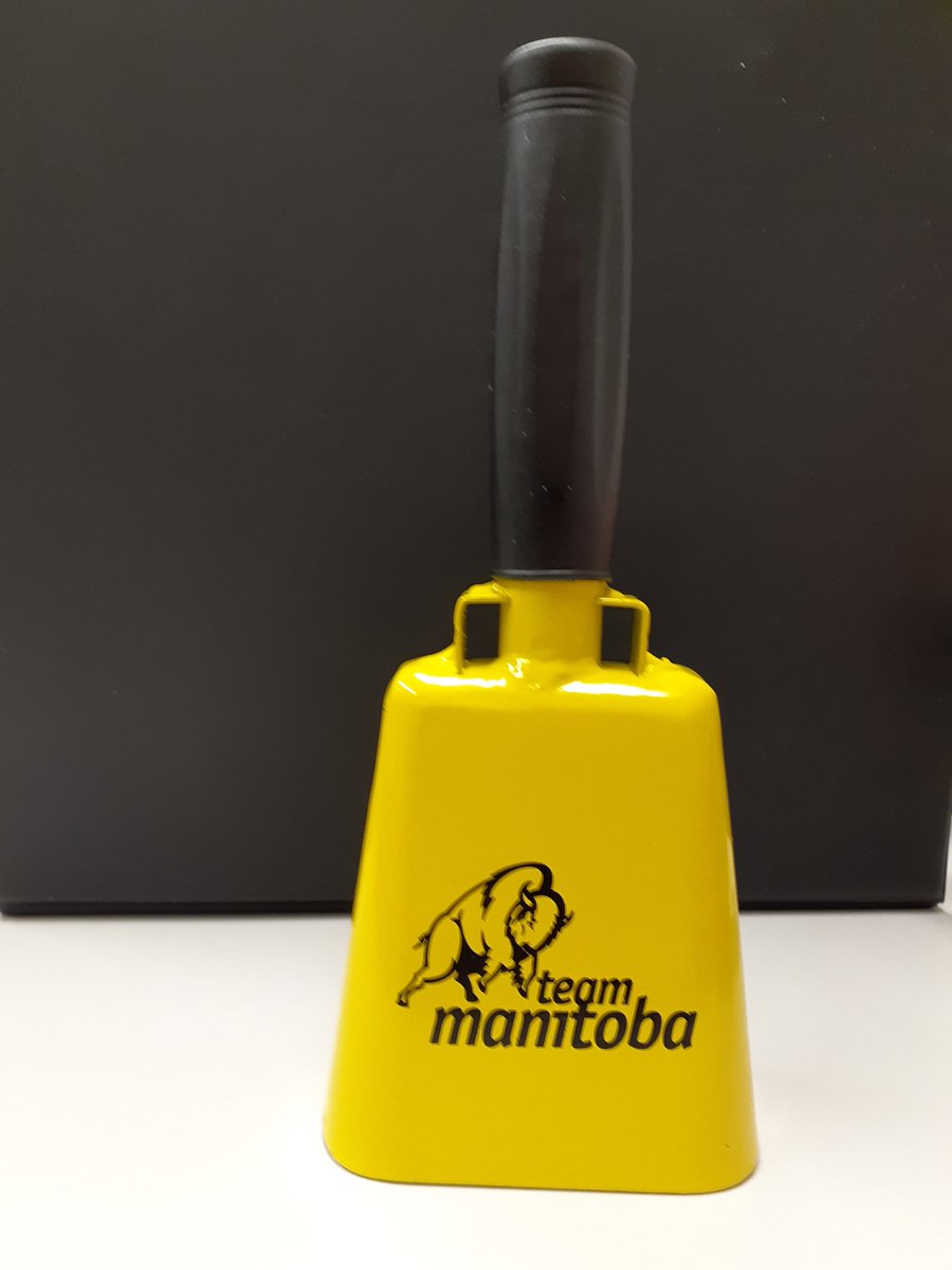 HMBProvAtmGirls's tweet photo. How do you plan to cheer on your team this weekend? #WeNeedMoreCowbell #HMProvincials #BelieveInTeam @hockeymanitoba @CargillAgCanada https://t.co/RwOzBq5Ki4