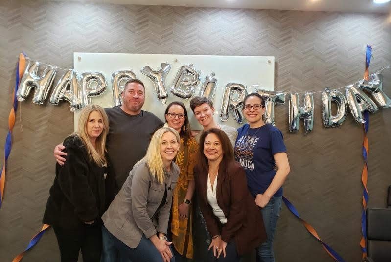 We love celebrating proud moments and today we are celebrating 8 years working with our partners!  Cake, flowers, balloons, and awesome smiles.  It's a great day to be a part of this incredible team.